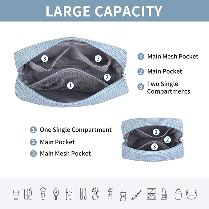 Magefy makeup bag for purse,