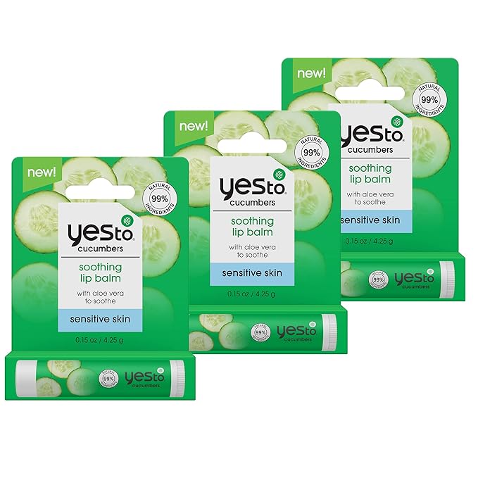 Yes To Cucumber Soothing Lip Balm, Oz,