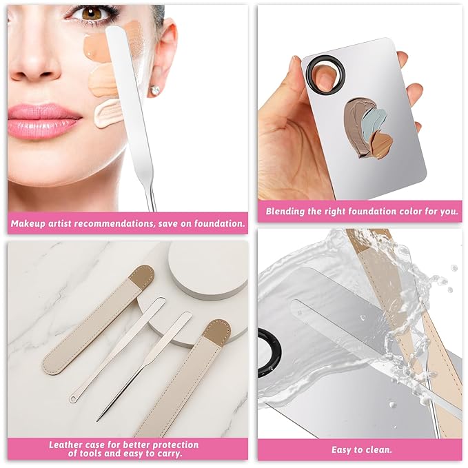 Makeup Mixing Palette, 5 Piece Set Makeup Palette