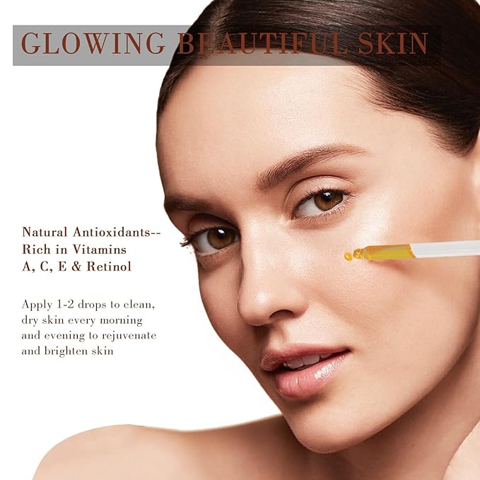 100% Pure Natural Rosehip Oil for Face, USDA Certified Organic, Cold Pressed, Extra Virgin, Hexane Free Rosehip Seed Oil for Anti-Aging, Acne Scar Treatment, Skin & Hair Care (4.22 oz/125 ml)