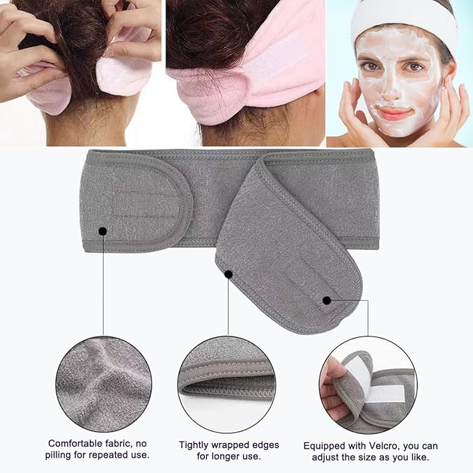 37 Pcs Face Mask Mixing Bowl Set, 5 Plastic Mask Bowl 5 Facial Headbands, 10 compressed facial sponges 5 Facial Mask Fan Brushes10 facial spatula and 2 Measuring Cups, Esthetician Supplies Tool Kit