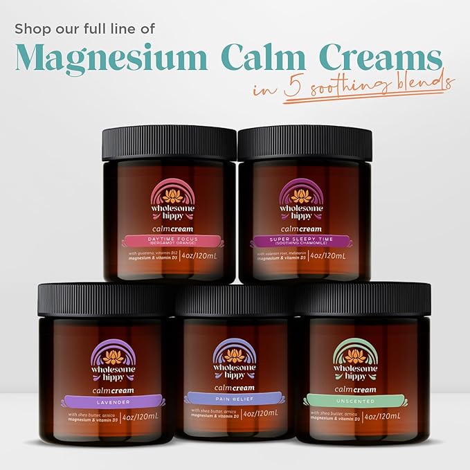 Super Sleepytime Calm Cream – Nighttime Body Butter with Magnesium, Melatonin, Valerian & Chamomile – Soothing Vegan Moisturizer for Bedtime Routine – 4oz