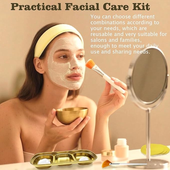 24 Pcs Facial Bowls Esthetician, Facial Bowl and Brush Set,Mixing Bowls for Women Facial Mask Mixing Kit