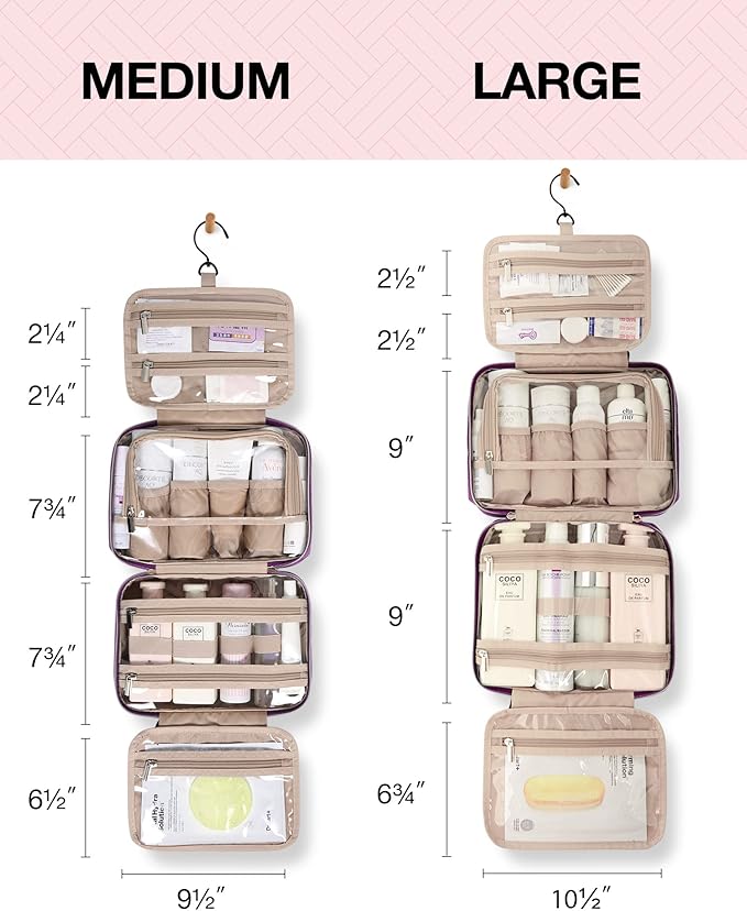 Bagsmart toiletry bag hanging travel