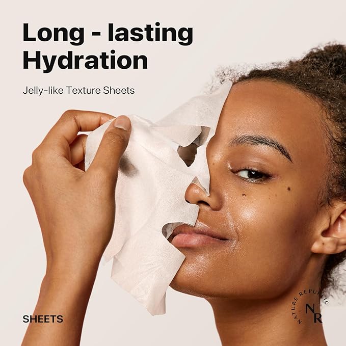 Nature Republic Cold Juicy Fresh jelly Face Mask Set (10 Pack), Bulk Facial Vegan spa Mask for Moisturizing & Hydrating Glow, Birthday Gifts for Women korean beauty skin care for all skin types