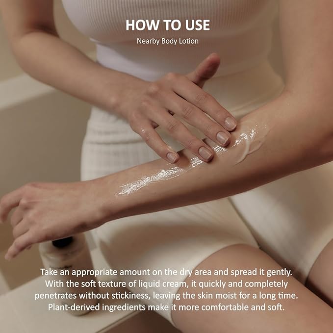 Hersteller Nearby Desert Wood Vegan Body Lotion 10.1 fl oz - Zero-Irritation Eco-Ceramide Formula with 100% Recyclable Packaging, Non-Sticky Moisturizing