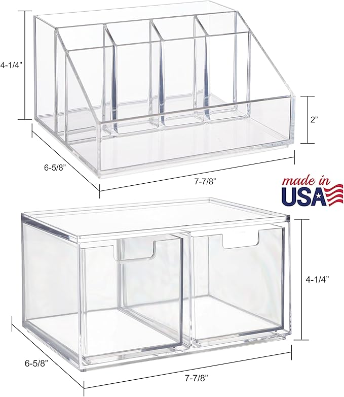 Stori chloe space-saving clear makeup