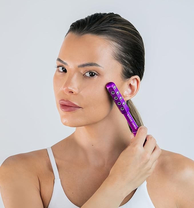 Nurse Jamie Uplift Facial Massaging Beauty Roller – Gift- Facial Massager with 24 Stones for Sculpting, Firming & Reducing Puffiness