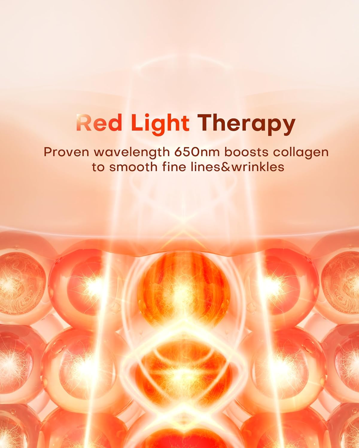 NEWKEY Red Light Therapy Mask for Face,7 Colors LED Face Mask Light Therapy, At-Home Photon Skin Care Beauty Mask for Anti Wrinkles Acne Reduction
