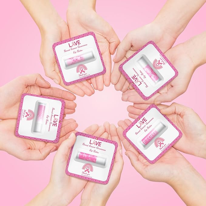30 Pack Breast Cancer Awareness Favors Balms