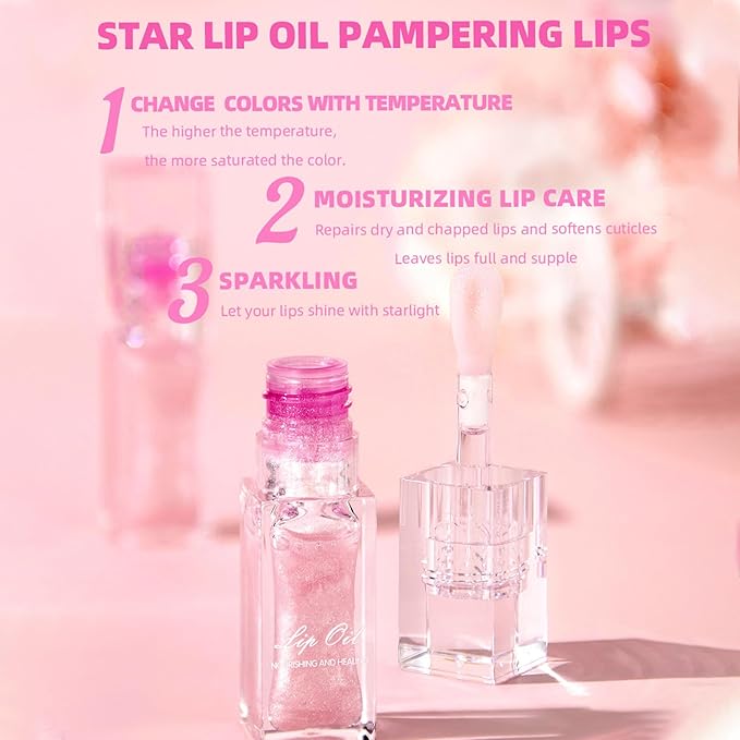 Magic Color Changing Lip Oil V2, Cosmetics Color Magic