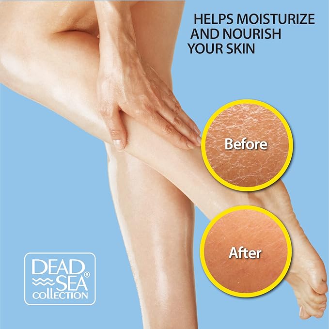 Dead Sea Collection Body Oil with Lavender-Dry Skin Moisturizer and Hydrating Massage Oil-Nourishing Bath Oil-Increase Skin Elasticity and Provide Anti-Aging(4 fl.oz)