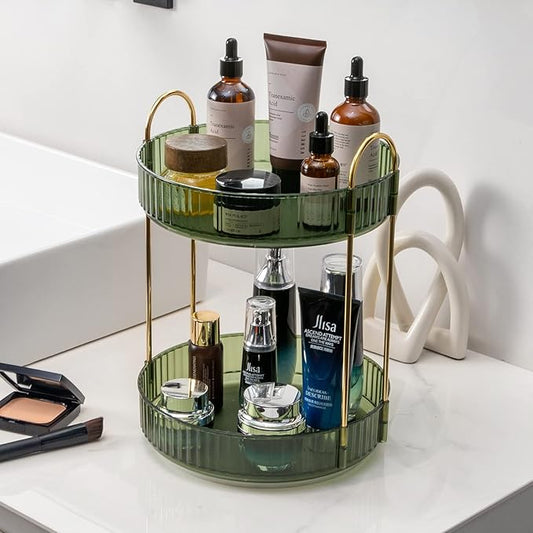 360? rotating makeup organizer, bathroom
