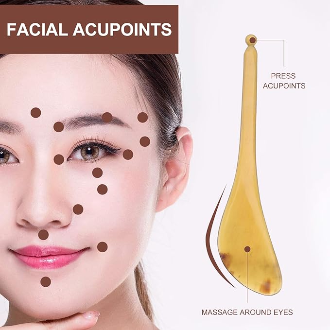 Beaupretty Facial Scraping Massage Tool Use for Spa Eyes Back Legs Arms Neck
