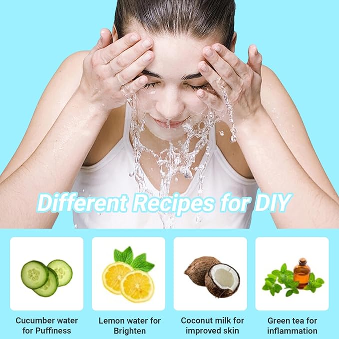 Face Bowl for Ice with Built-in Icetray,Portable Foldable Silicone Face Ice Bath Bowl,Ice Bath Facial Plunge Bowl for Skin Tightening & Acne Relief,Black