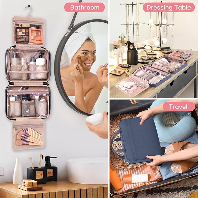 Travel toiletry bag for women,