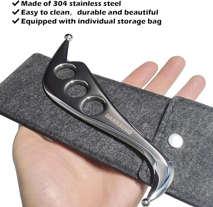 Stainless Steel Muscle Scraper Massage Tool gua sha iastm for deep Tissue Scraping for myofascial Release (Patent Pending)