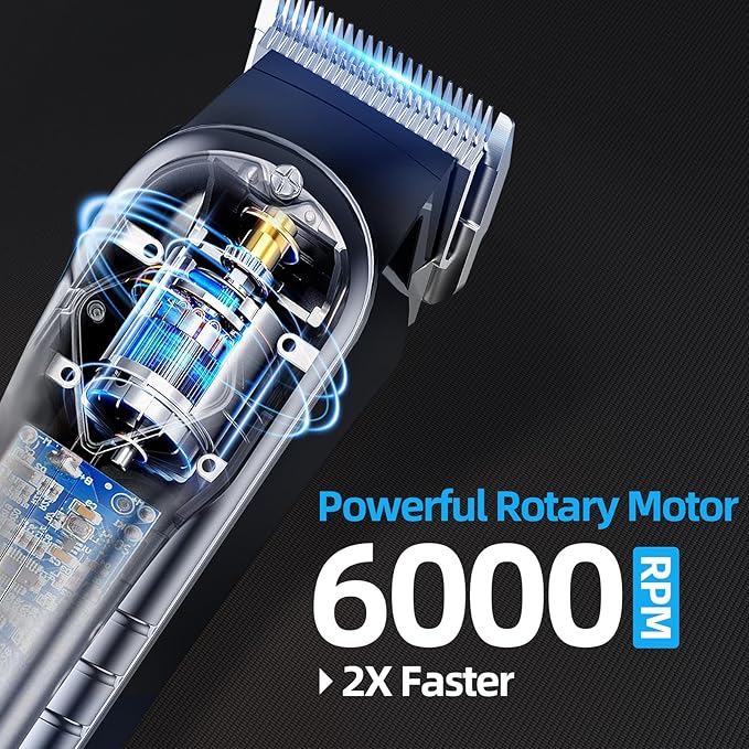 Professional Hair Clippers for Men&Women, Low Noise Hair Cutting Kit with 10 Color Combs, LED Display, Gifts for Men, 5H Cordless Clippers and Trimmers Set with Scissors,Cape