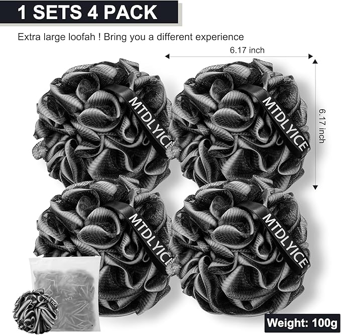 Loofah sponge xxl-100g 4 pack,