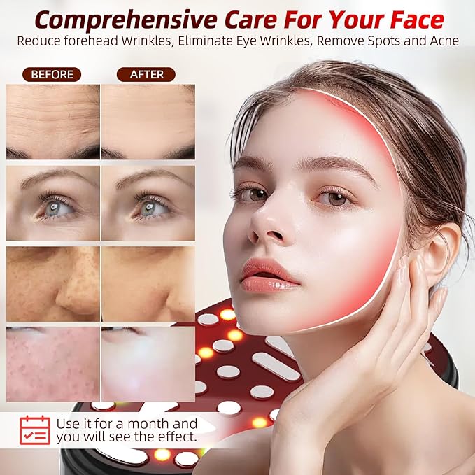 Microcurrent Multifunctional Facial Device, FSA HSA Eligible Smart Photon Micro-Current Device Electric Face Lift Light Therapy Skin Care Beauty Machine