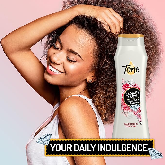 Tone Body Wash, Radiant Glow, 16 fl oz (Pack of 6)