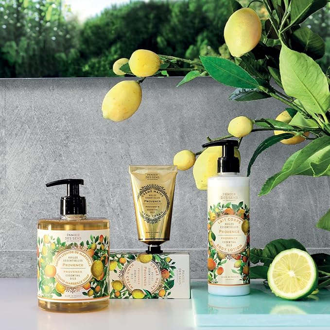 Panier des Sens – Provence Hand & Body Lotion for Dry Skin - Hydrating Body Cream for Women - Nourishing Fluid Body Moisturizer Shea Butter & Olive Oil - 97% Natural Ingredients Body Care - 8.45 Floz