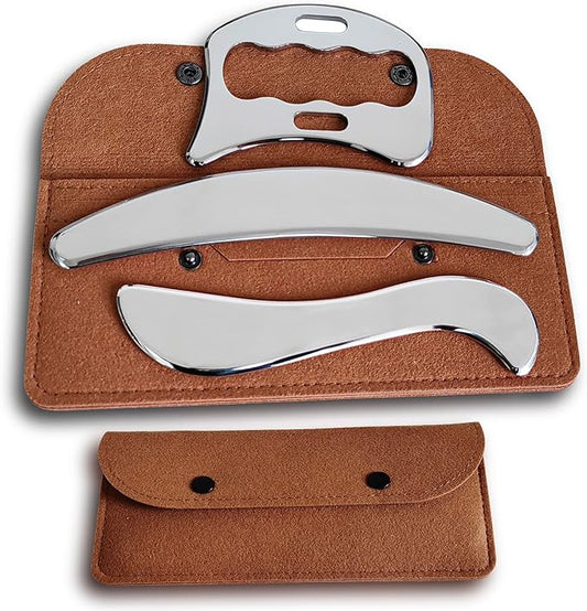 Stainless Steel Derma Edge Massage Tool & Scraping Massage Tools, Gua Sha Muscle Scraper Tool(UII-SD1C)