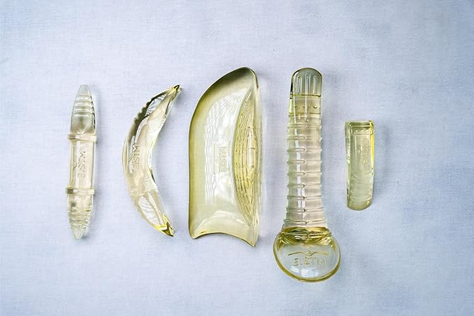 5-Piece Golden Glow Tool Set – Muscle Scraping & Massage Tools for Gua Sha, ASTYM, Graston, Myofascial Release – Physical Therapy Kit w/Black Carry Case