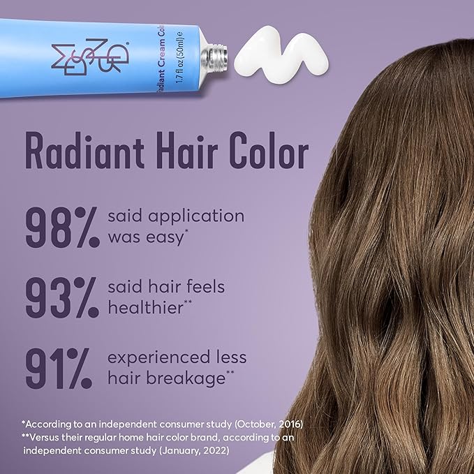 Madison Reed Radiant Hair Color Kit | 7NVA Light Cool Brown (Veneto Brown) for 100% Gray Hair Coverage | Dimensional Salon-Quality Permanent Hair Dye | PPD-Free & Ammonia-Free | 2 Pack