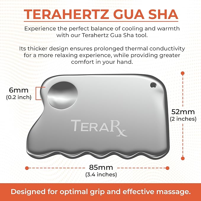 Terahertz Stone Gua Sha & Massage Tools – Authentic Terahertz Tools for Lymphatic Drainage, Tension Relief, and Facial Relaxation (Body Gua Sha)