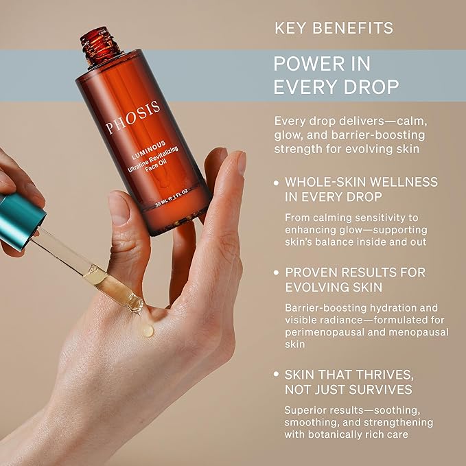 Luminous Ultrafine Revitalizing Face Oil for Women – Lightweight Facial Glow Elixir with Sea Buckthorn, Prickly Pear, Pomegranate & Meadowfoam – Gua Sha Tool & Skincare Companion – 30ml