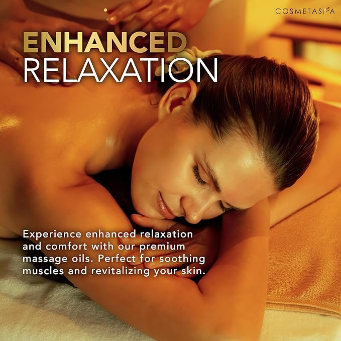 Cosmetasa Massage Oil Set - Arnica & Peppermint Sore Muscle Relief, Cellulite & Lavender Body Massage Oils - Gua Sha Therapy