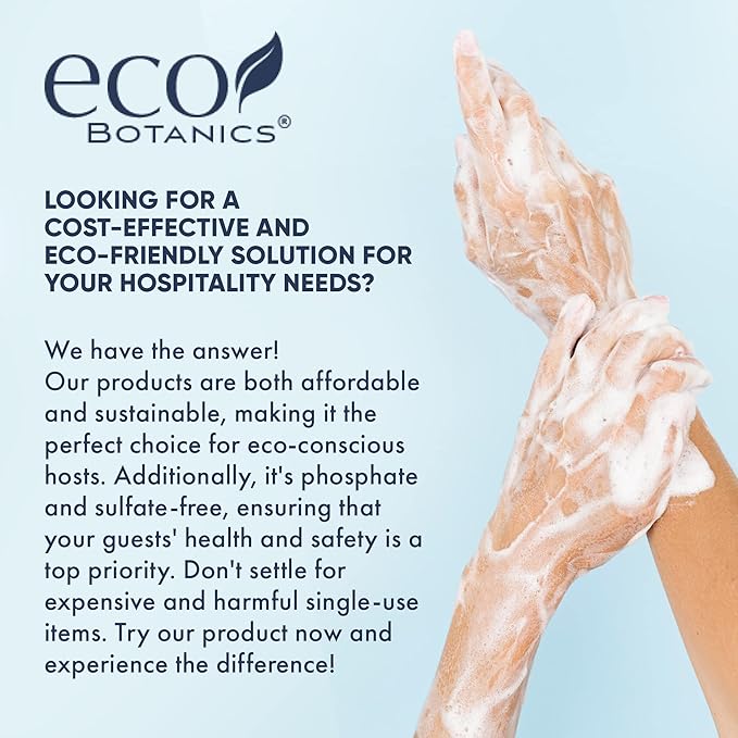 1-Shoppe Terra Pure Eco Botanics Natural Hand & Body Wash with Raw Honey & White Tea | Gallon Jug Bulk Toiletries for Airbnb, Vacation Rentals, and Home Bathroom| Refill For Soap Dispensers | Set Of 4