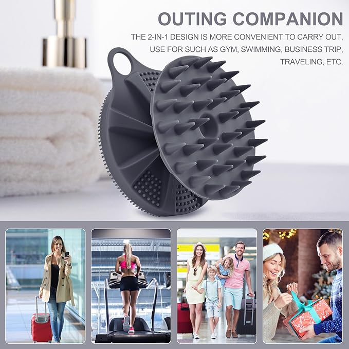 Innerneed 2-in-1 silicone body scrubber