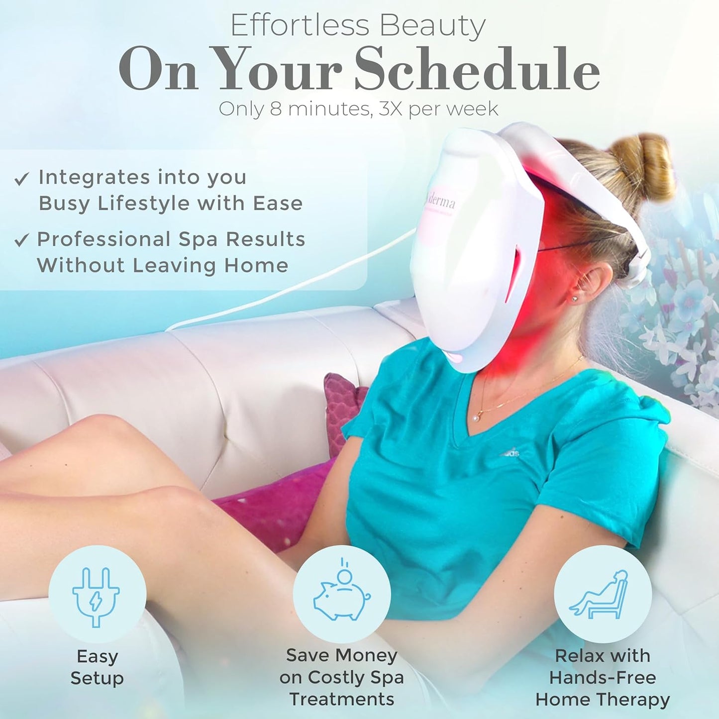 Red Light Therapy for Face – LED Face Mask for Eyes, Neck & Skin | Infrared Therapy Mask for Anti-Aging, Wrinkles, Skin Rejuvenation (HSA/FSA Eligible*)