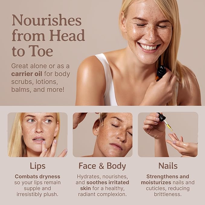 Bella Terra Oils - Argan Oil 2oz - Nature's Hair Oil for Frizzy Hair, Packed with Vitamin E & Omega Fats, Best Serum for Radiant Skin