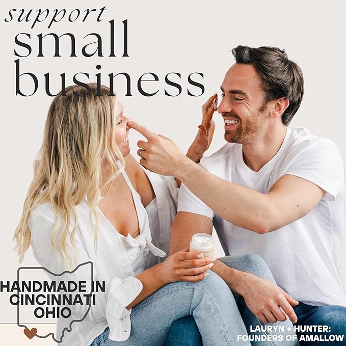 100% Grass Fed Beef Tallow for Skin Care - Face + Body - Whipped Moisturizer - Natural Lotion, 4 FL. oz. (Vanilla Lavender)