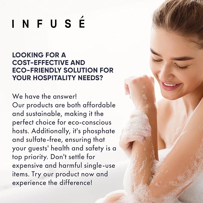 1-Shoppe All-in-Kit Hand/Body Wash | Infuse White Tea & Coconut Hotel | 1 Gallon | For Hospitality & Vacation Rentals to Refill Dispensers | (Single Gallon)