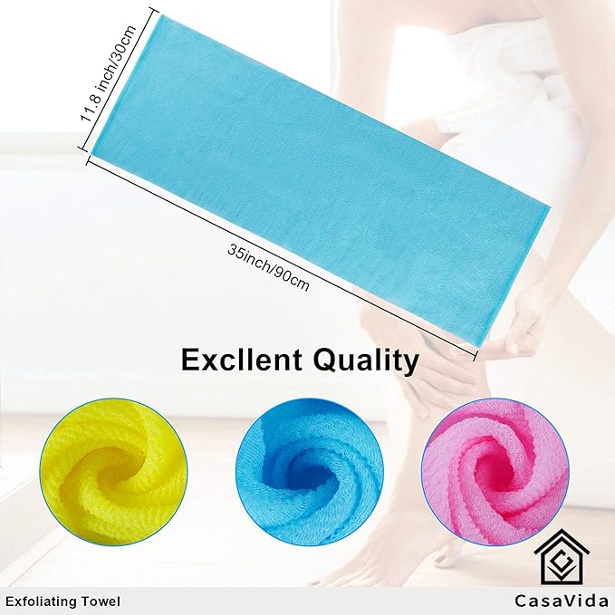Casavida exfoliating washcloth back scrubber