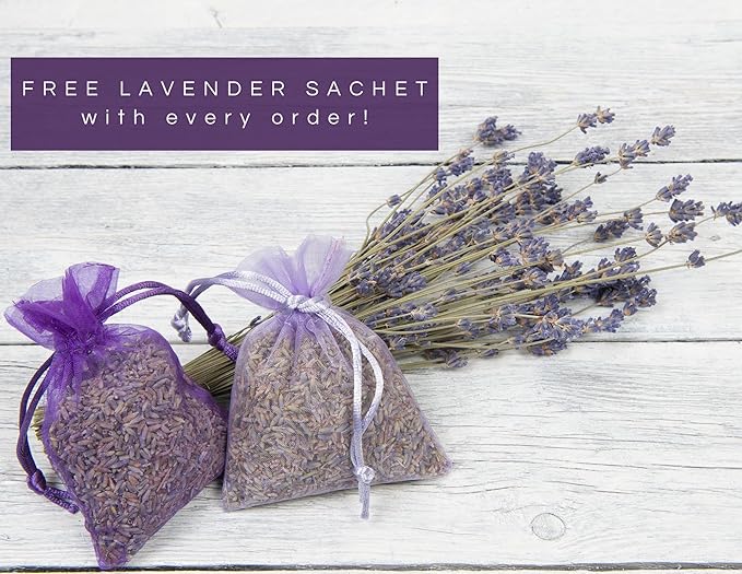 LAVENDER LANE Lavender Goat's Milk Hand & Body Lotion, 9 oz - USA Lavender Farm, Free Sachet Included, Organic Shea Butter, Organic Sunflower Oil.