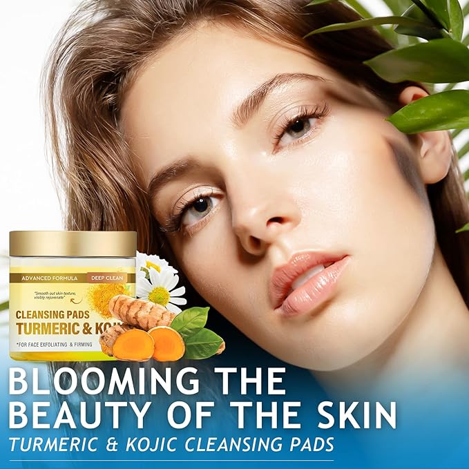 Turmeric cleansing pads for dark