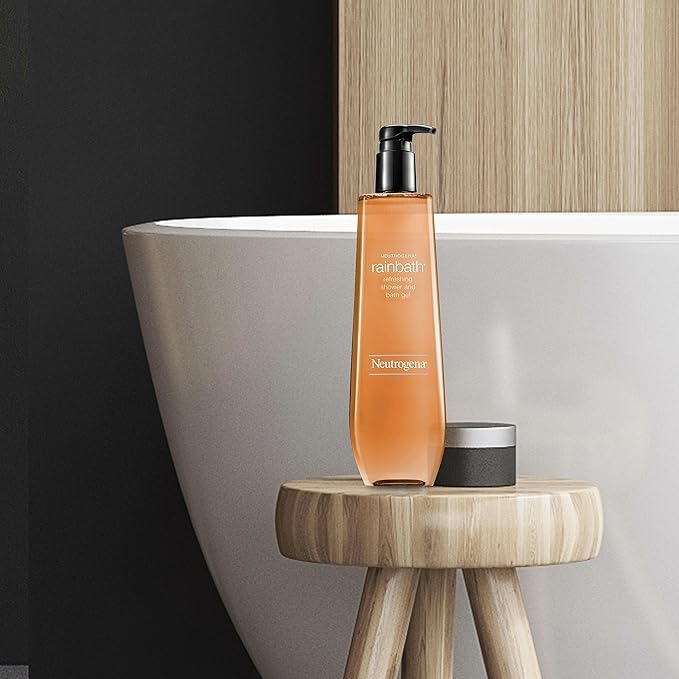 Neutrogena Rainbath Cleansing Shower & Bath Gel, Daily Moisturizing Body Wash Cleanser & Shaving Gel for Men & Women, Clean-Rinsing Creamy Lather for Softer & Smoother Skin, Original Scent, 32 fl. Oz