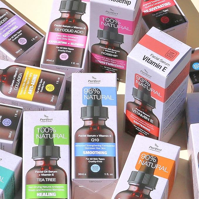 MADE IN USA 100% NATURAL Facial Glass skin Serum Gua Sha Oil 30ml 1 fl oz (Natural 100 Rosehip Oil)