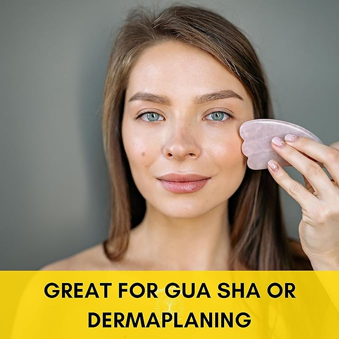 Doppeltree Face Oil for Glowing Skin and Gua Sha Facial Massage, Dermaplaning Facial Oil Anti Aging with Cold-pressed Rosehip Oil, Jojoba Oil, Almond Oil and Vitamin C & E