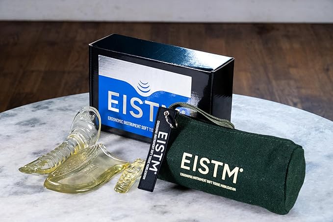 5-Piece Golden Glow Tool Set – Muscle Scraping & Massage Tools for Gua Sha, ASTYM, Graston, Myofascial Release – Physical Therapy Kit w/Black Carry Case