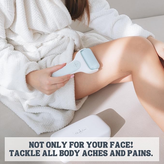 Ice Roller for Face Premium Facial Ice Roller with Carry Case and 2X Rollers for Long Lasting Cold - Eye Roller for Puffy Eyes & Cold Massage for Migraines