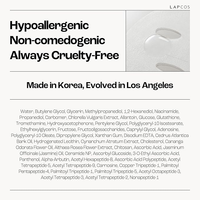 LAPCOS Glutathione Radiance Rescue Mask - Korean Skin Care Mask w/Glutathione, Niacinamide & Peptides - Hydrating Face Masks Spa Gifts for Women - Revitalizing & Firming Face Mask (5 Count, 0.91 oz)