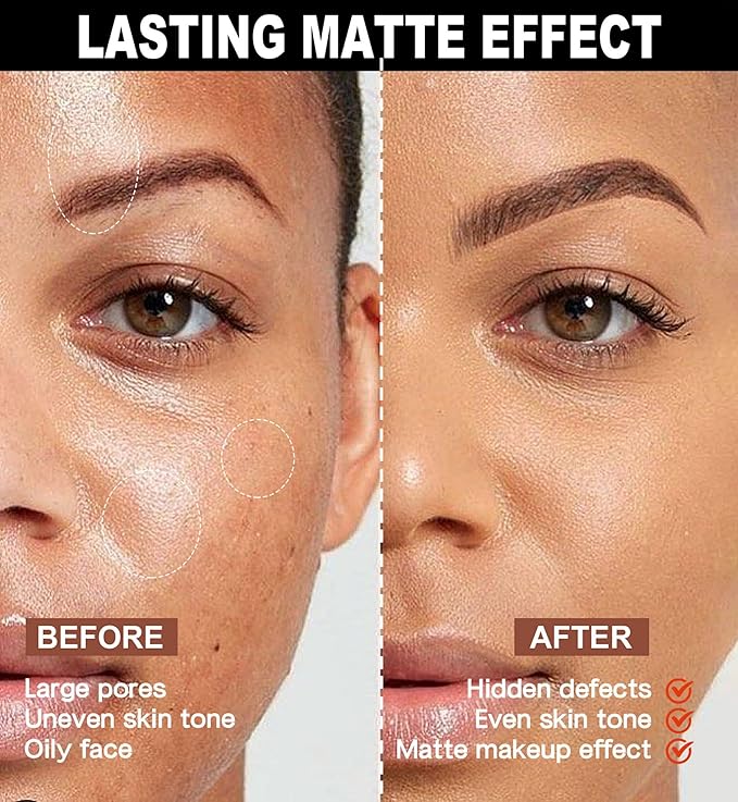 MAEPEOR Pressed Powder 8 Colors Oil Control Matte Buff Beige)