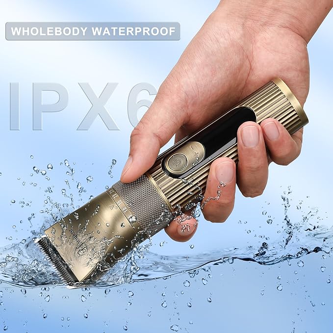 Hatteker Men's Beard Trimmer Professional Cordless Hair Clipper Barber Clipper Shaver Detail Trimmer for Men Waterproof 4 in 1