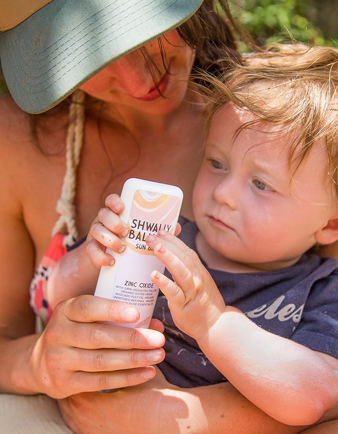 Zinc & Avocado Mineral SunBalm 30SPF, The Only Real Primal Sun Lotion, 100% Grass Fed Tallow, Avocado Oil and Non-Nano Zinc Oxide, Pregnancy and Nursing safe (4 Oz - Not Tinted)
